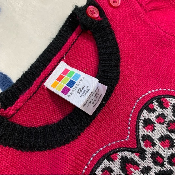 Healthtex EUC Longsleeve Knit Sweater Dress Bundle Size 12/18M - Picture 9 of 10